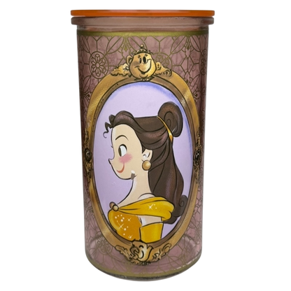Beauty And The Beast Art Of Belle Glass Tumbler Disney featuring Belle in a gold frame design