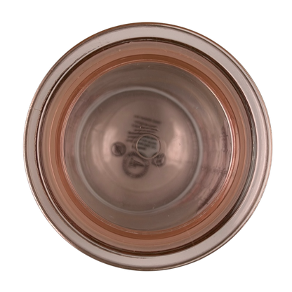 Top view of Beauty And The Beast Art Of Belle Glass Tumbler Disney showcasing its transparent design