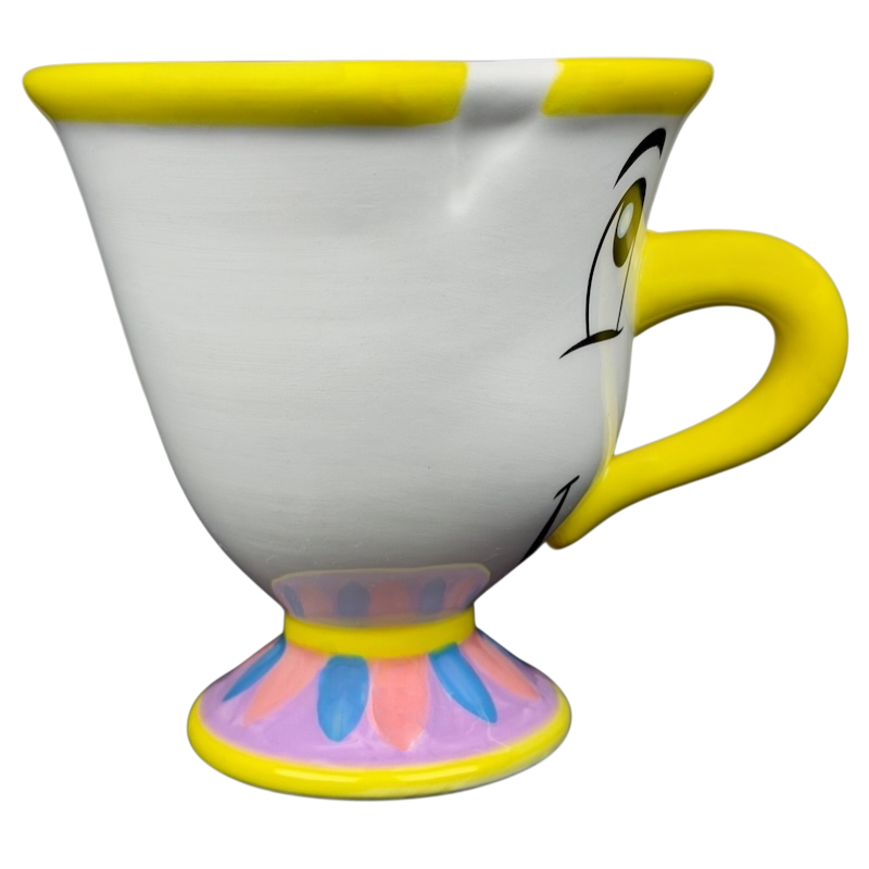 Beauty and the Beast Chip Potts Smiling Mug Disney with colorful accents and playful design