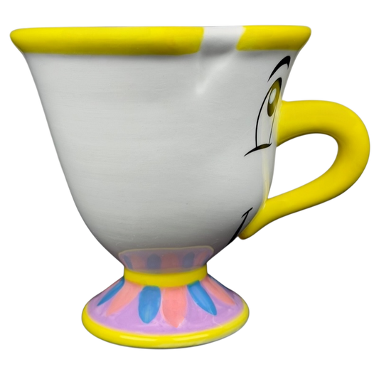 Beauty and the Beast Chip Potts Smiling Mug Disney with colorful accents and playful design