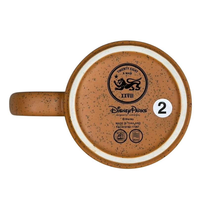 Disney Big Thunder Mountain Railroad Mug with a speckled design and sturdy handle