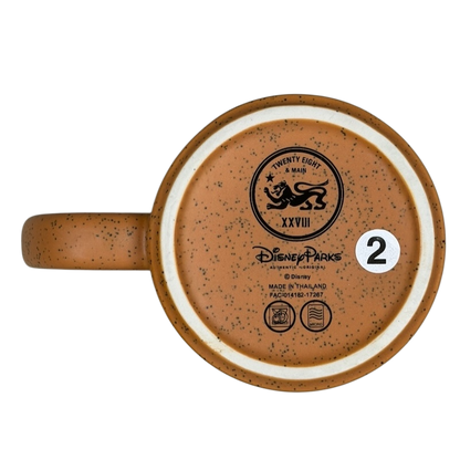 Disney Big Thunder Mountain Railroad Mug with a speckled design and sturdy handle