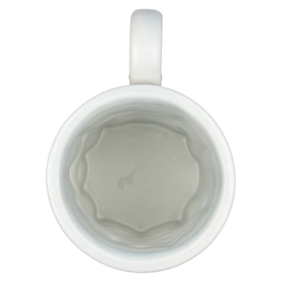 Disney Cinderella Castle 3D mug in white ceramic showing the interior design details