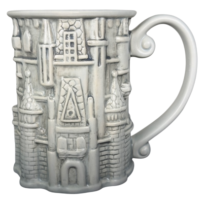 Disney Cinderella Castle 3D mug featuring detailed castle design with a unique texture