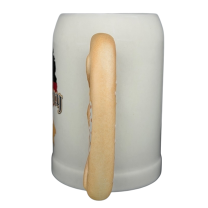 Disney Epcot Germany pretzel mug featuring a pretzel design and sturdy handle