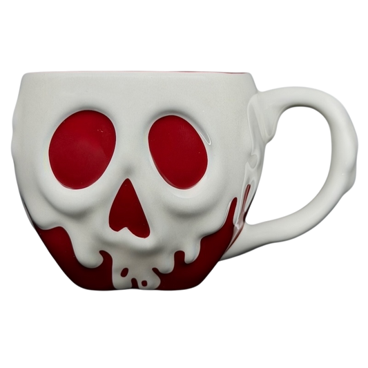 Disney Evil Queen Poison Apple mug with a unique skull design and red accents for collectors