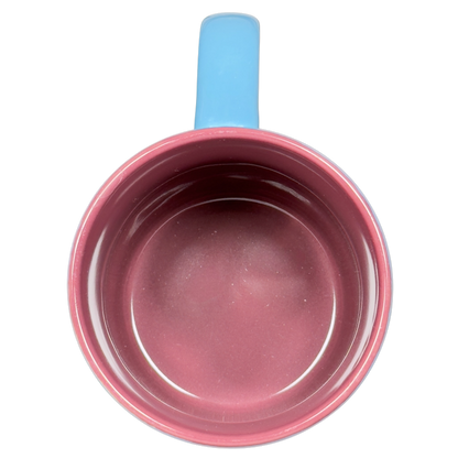 Finding Dory collectible Disney mug in pink and blue colors with a glossy finish