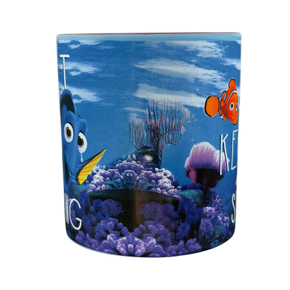 Finding Dory collectible Disney mug featuring Dory and Nemo in a vibrant ocean background