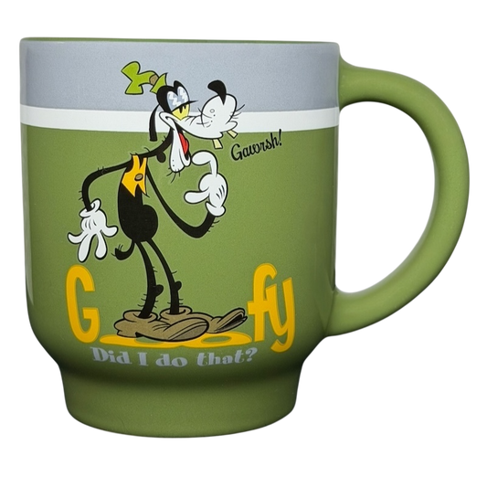 Goofy Did I Do That Disney mug collectible featuring Goofy in a fun design with vibrant colors