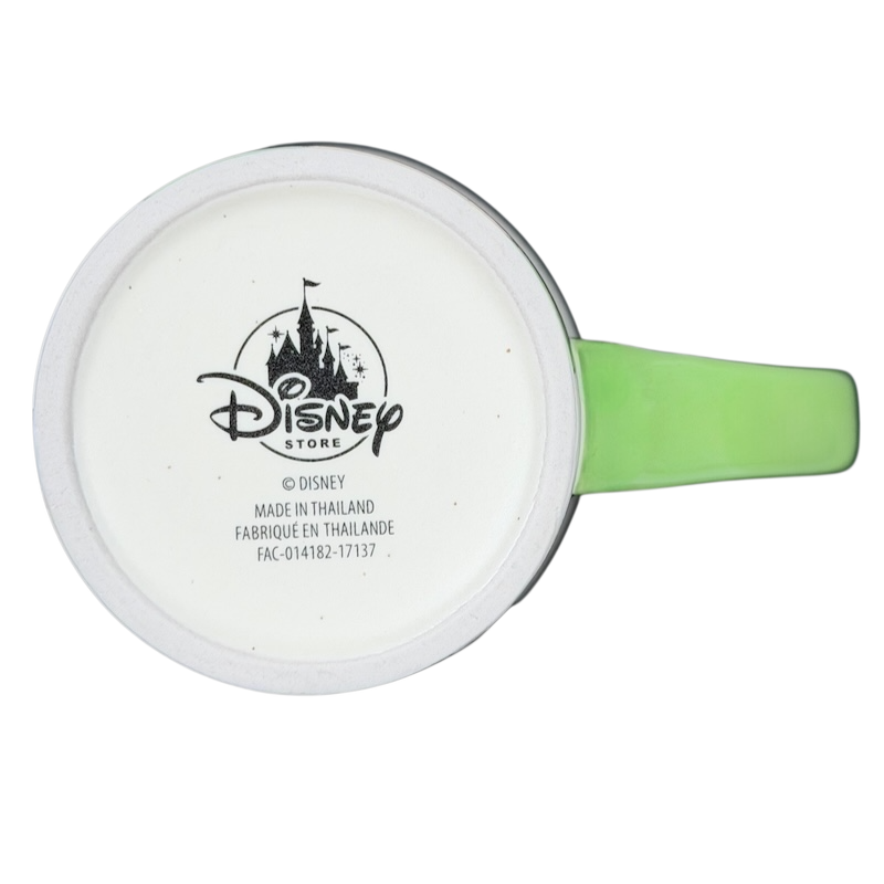 Disney Lion King Bay Simba Rafiki mug collectible featuring a vibrant green handle and iconic Disney logo