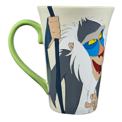 Disney Lion King Bay Simba Rafiki mug collectible featuring colorful design and unique character art