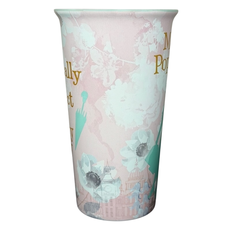 Mary Poppins mug Disney collectible featuring whimsical floral designs and iconic imagery