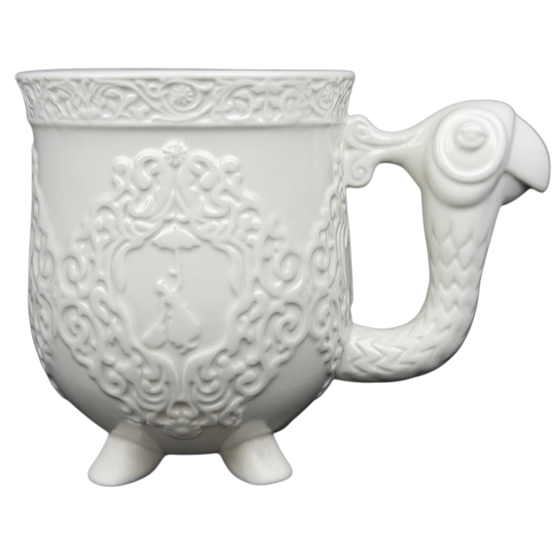 Mary Poppins Parrot Head Umbrella Mug Disney with intricate embossed design and whimsical handle