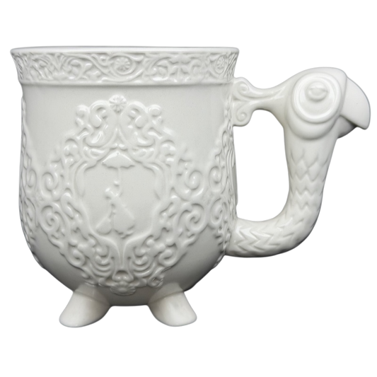 Mary Poppins Parrot Head Umbrella Mug Disney with intricate embossed design and whimsical handle