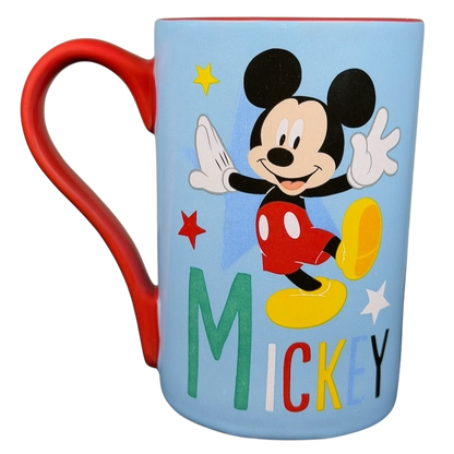 Colorful Mickey Mouse embossed stars Disney mug featuring vibrant design and playful character illustration