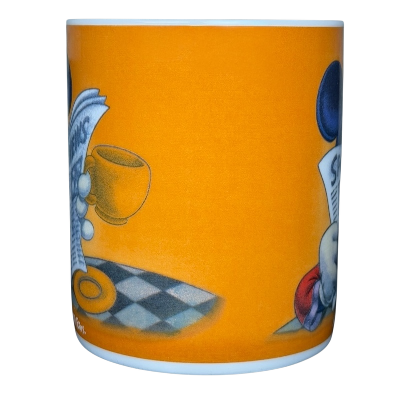 Disney Mickey Mouse I'm All Ears jumbo mug featuring vibrant orange design and playful graphics