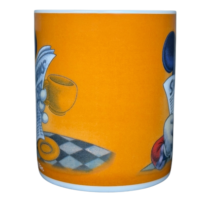 Disney Mickey Mouse I'm All Ears jumbo mug featuring vibrant orange design and playful graphics
