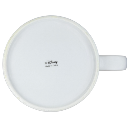 Bottom view of Disney Mickey Mouse I'm All Ears jumbo mug showing the logo and made in China label