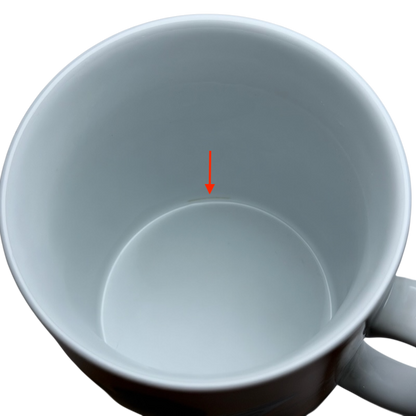 Inside view of Disney Mickey Mouse I'm All Ears jumbo mug showcasing its spacious design