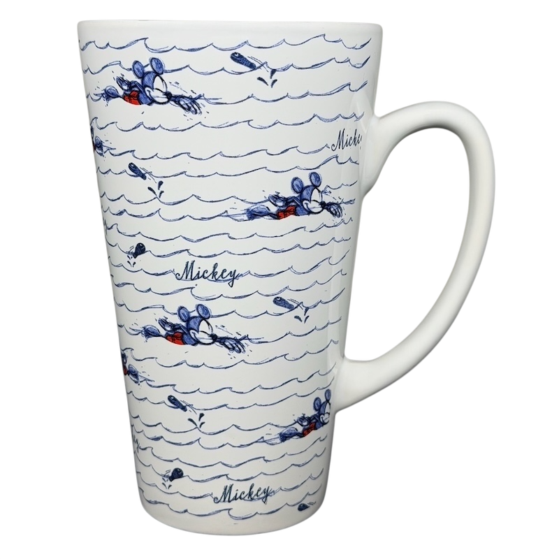 Mickey Mouse Swimming Mug Disney featuring a whimsical design with Mickey in a playful swim theme