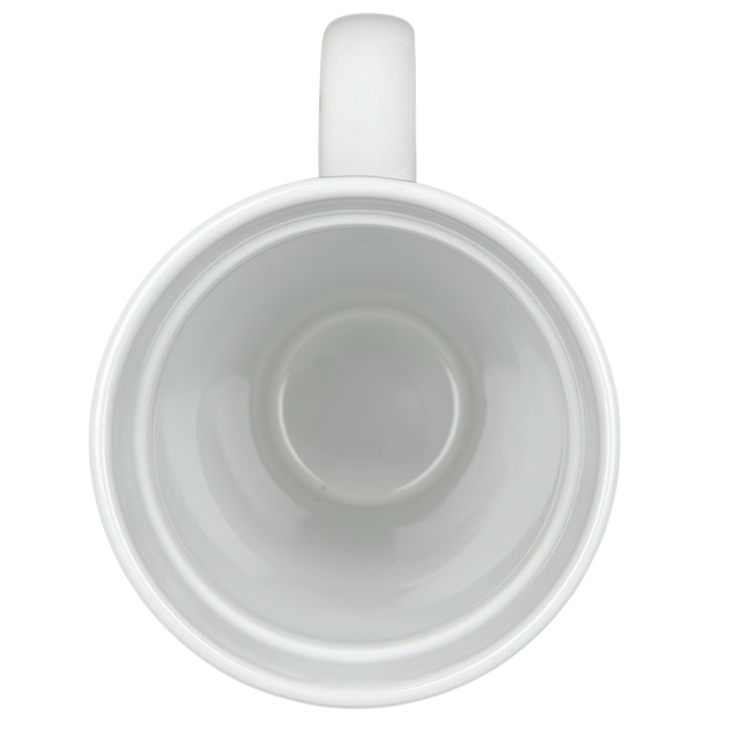 Mickey Mouse Swimming Mug Disney with a classic round shape and a smooth white finish