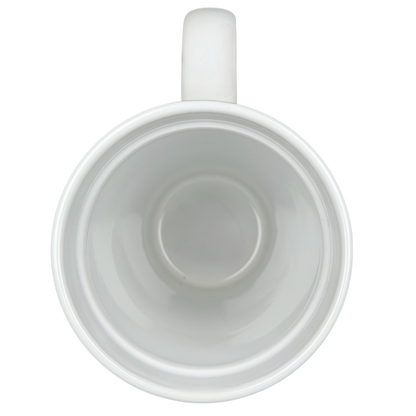 Mickey Mouse Swimming Mug Disney with a classic round shape and a smooth white finish