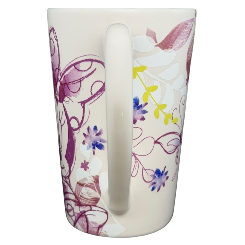 Disney Minnie Mouse Butterflies and Flowers Mug with Colorful Floral Design