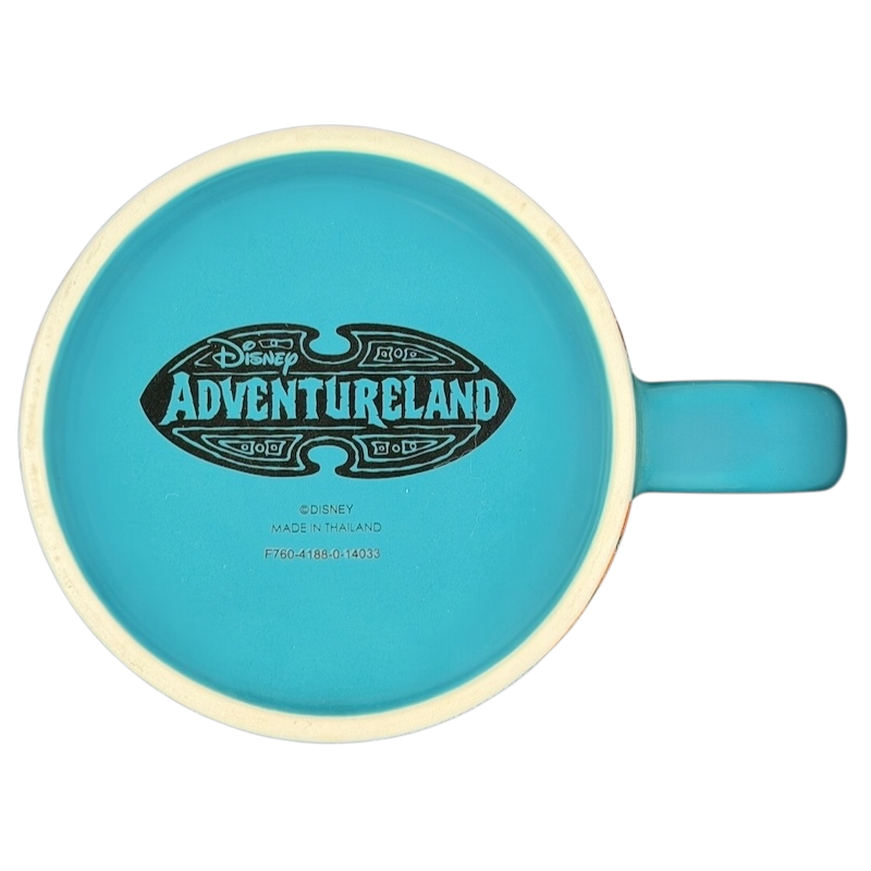 Adventureland Trader Sam's Tiki Mug Disney Parks with a vibrant blue finish and classic design