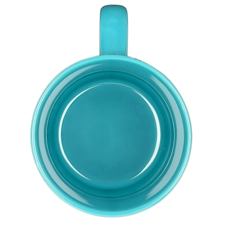 Adventureland Trader Sam's Tiki Mug Disney Parks in vibrant turquoise color, perfect for tropical drinks