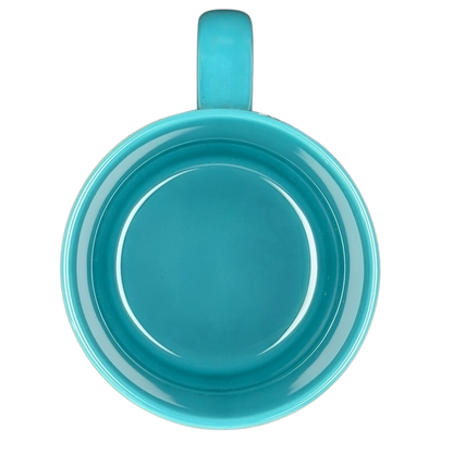 Adventureland Trader Sam's Tiki Mug Disney Parks in vibrant turquoise color, perfect for tropical drinks