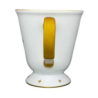 Beauty and the Beast Silhouette Pedestal Mug Disney Parks in elegant design with gold accents