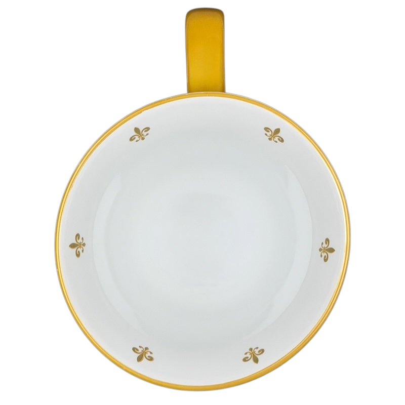 Beauty and the Beast Silhouette Pedestal Mug Disney Parks with elegant gold accents on a white background