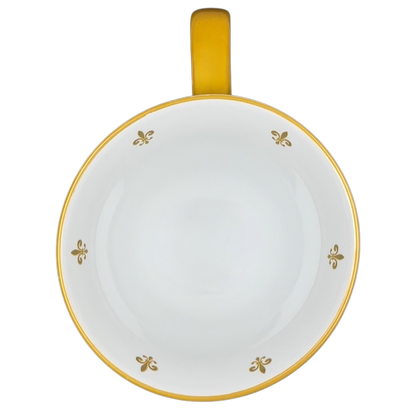 Beauty and the Beast Silhouette Pedestal Mug Disney Parks with elegant gold accents on a white background