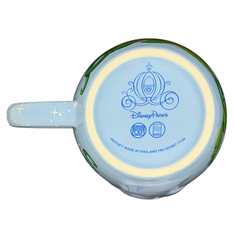 Cinderella Fairy Godmother Mug Disney Parks features a whimsical design with vibrant colors