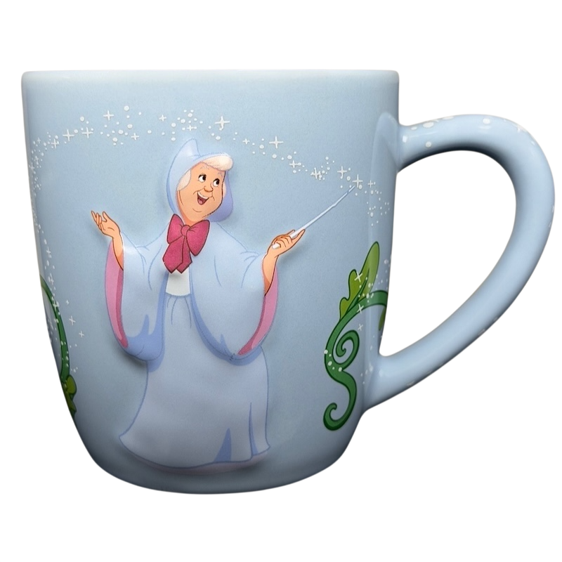 Cinderella Fairy Godmother Mug Disney Parks featuring the iconic character and magical design