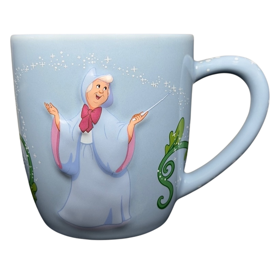Cinderella Fairy Godmother Mug Disney Parks featuring the iconic character and magical design