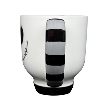 Jack Skellington Mug Striped Handle Disney Parks featuring iconic character design and unique striped handle