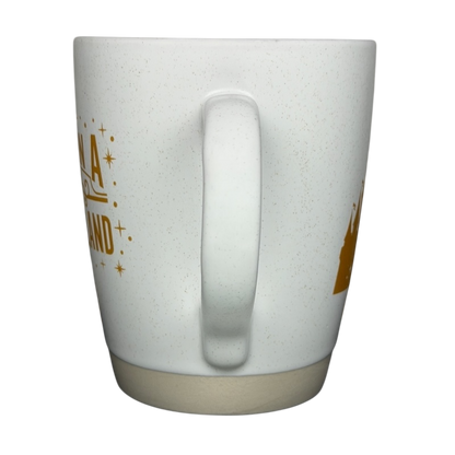 Living In A Fantasyland Gold Castle Mug Disney Parks with whimsical design and elegant gold accents