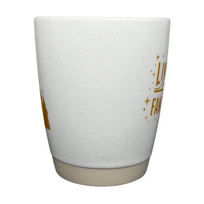 Living In A Fantasyland Gold Castle Mug Disney Parks with elegant gold castle design