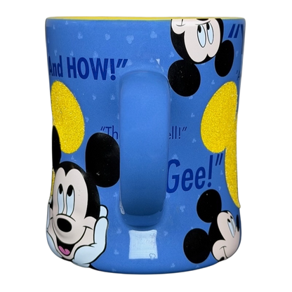 Mickey Mouse collectible Glitter Mug Disney Parks featuring colorful design and iconic character graphics