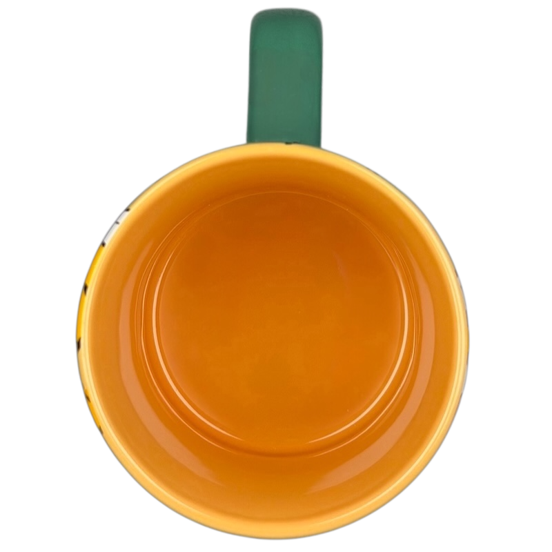 Inside view of the Tigger T.T.F.N. Glitter Collectible Mug Disney Parks showcasing its vibrant orange color