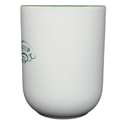 Peter Pan Never Grow Up Disney mug featuring classic quote on a modern design