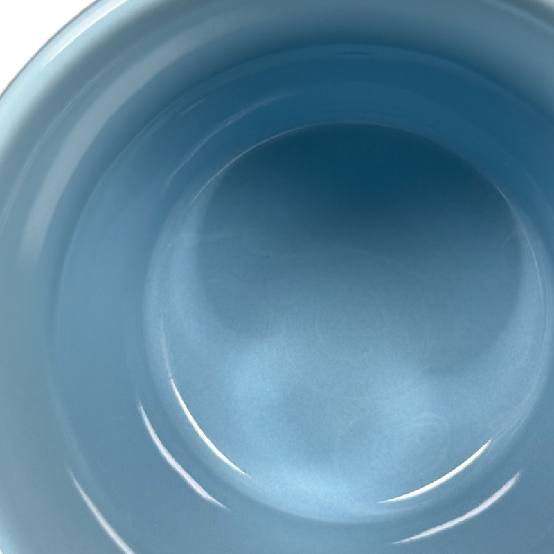 Disney Peter Pan Think of the Happiest Things mug light blue ceramic interior top view