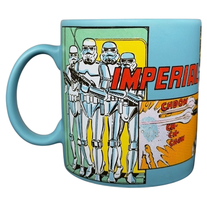 Star Wars Stormtrooper Comic Book Mug Disney featuring classic illustrations of Stormtroopers