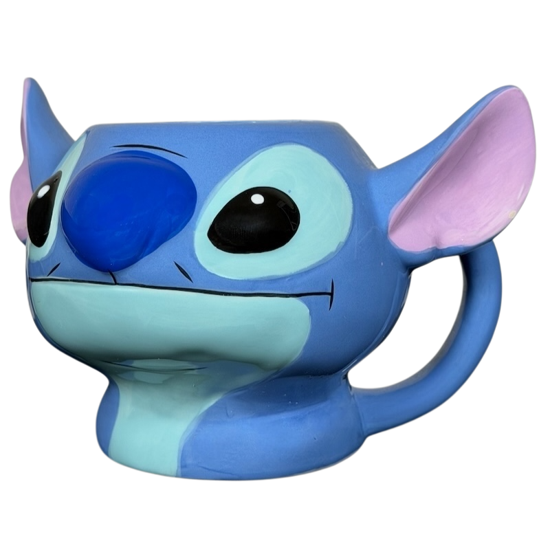Stitch 3D Collectible Shaped Mug Disney featuring a vibrant design of Stitch with detailed features