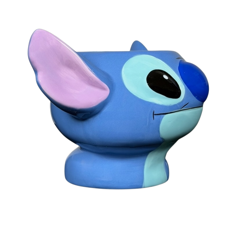 Stitch 3D Collectible Shaped Mug Disney featuring a blue design with cute ear details