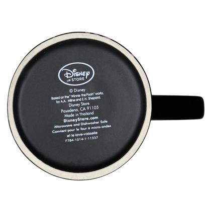 Disney collectible mug pink outline Piglet bottom view showing Disney Store logo and manufacturing text