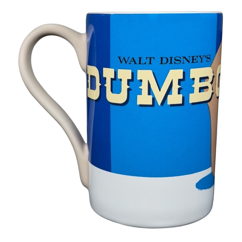 Dumbo and Timothy Q. Mouse Mug Disney Store featuring colorful artwork of Dumbo