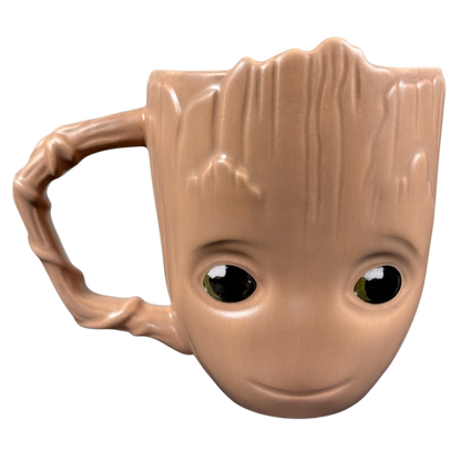 Disney Guardians of the Galaxy Groot mug ceramic 3D Groot face coffee cup with branch handle