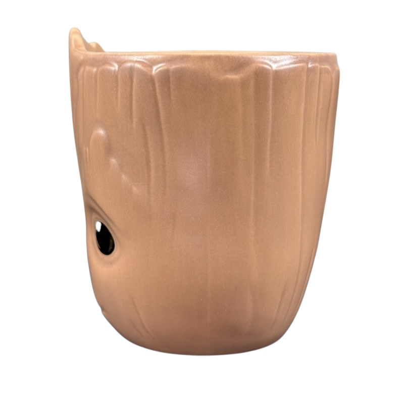 Disney Guardians of the Galaxy Groot mug brown ceramic tree bark design with sculpted eye detail